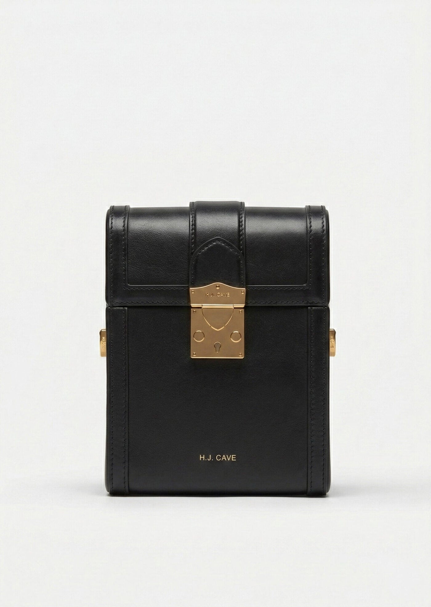 18-karat gold lock on solid brass — Mobile Mini Trunk